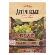 Вино Артемовское белое сухое 3 л 9-14% Вино Артемовское белое сухое 3 л 9-14%