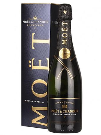 Шампанское Moet & Chandon Nectar Imperial белое полусухое 0.75 л 12% в подарочной упаковке