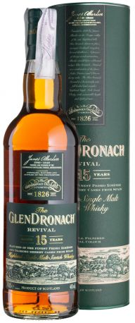 Виски GlenDronach 15yo Revival, tube 0,7 л