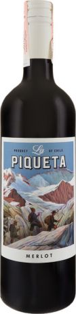 Вино La Piqueta Merlot красное сухое 0.75 л 13% - Фото 1