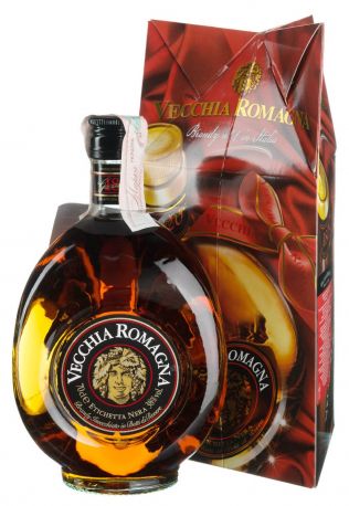 Бренди Vecchia Romagna Etiqhetta Nera, gift box 0,7 л