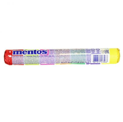 Упаковка жевательного драже Mentos Лимонад 37.5 г х 24 шт - Фото 1