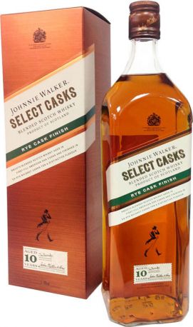 Виски Johnnie Walker, "Select Casks" Rye Cask Finish, 10 Years Old, gift box, 1 л