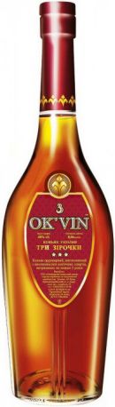 Коньяк "Ok'Vin" 3 Stars, 0.5 л