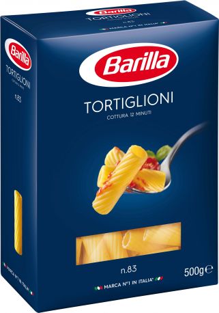 Упаковка макарон Barilla Tortiglioni №83 Тортильони 500 г х 15 шт - Фото 3