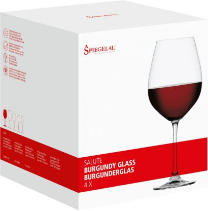 Набор бокалов для красного вина Бургундия 0,810л (4шт в уп) Salute, Spiegelau - Фото 2