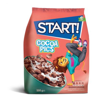 Упаковка сухого завтрака Start Cocoa pics 500 г х 6 шт