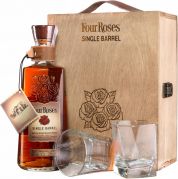 Виски "Four Roses" Single Barrel, wooden box with 2 glasses, 0.7 л Виски "Four Roses" Single Barrel, wooden box with 2 glasses, 0.7 л