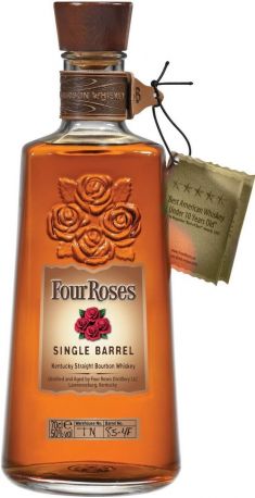 Виски "Four Roses" Single Barrel, wooden box with 2 glasses, 0.7 л - Фото 2