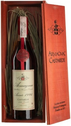 Арманьяк "Castarede" Armagnac AOC, 1994, wooden box, 0.7 л - Фото 1