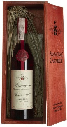Арманьяк "Castarede" Armagnac AOC, 1998, wooden box, 0.7 л - Фото 1
