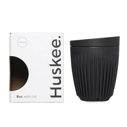 Чашка з крышкой угольного цвета 236мл, Huskee - Фото 1