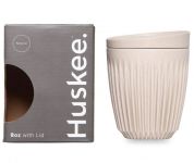 Чашка з крышкой песочного цвета 236мл, Huskee
