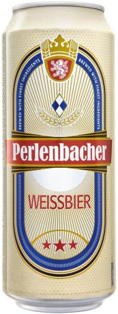 Пиво "Perlenbacher" Wheat Beer, in can, 0.5 л - Фото 1