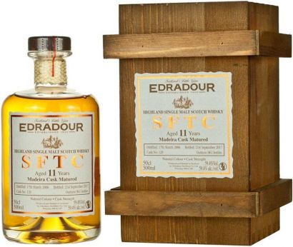 Виски "Edradour" 11 Years Old, Madeira Cask Matured, 2006, wooden box, 0.5 л