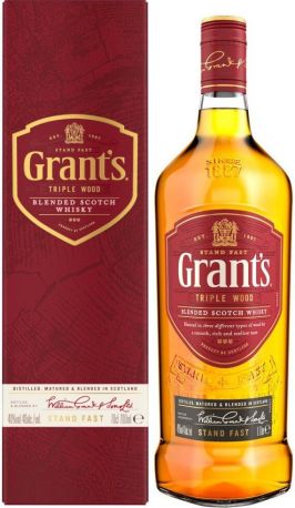 Виски "Grant's" Triple Wood 3 Years Old, gift box, 0.7 л