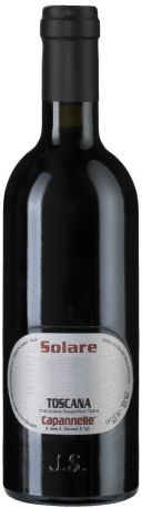 Вино Capannelle, "Solare" Vino da Tavola di Toscana Rosso IGT Sangiovese, 2007, 375 мл