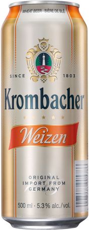 Пиво Krombacher, Weizen, in can, 0.5 л