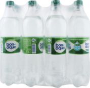 Упаковка минеральной среднегазированной воды BonAqua 1 л х 12 бутылок Упаковка минеральной среднегазированной воды BonAqua 1 л х 12 бутылок