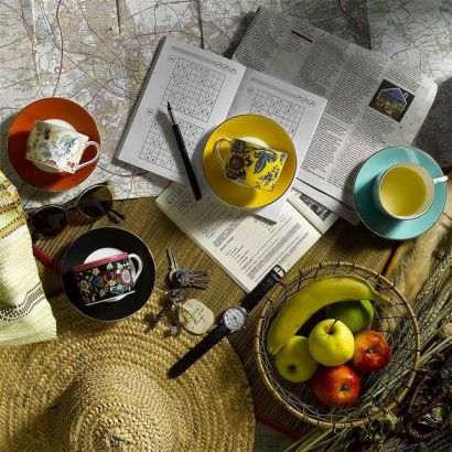 Чашка с блюдцем Yellow Tonquin Wonderlust, Wedgwood - Фото 1