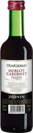 Вино Zonin OgniGiorno Merlot-Cabernet, 250 мл