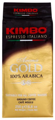 Кофе молотый Kimbo Aroma Gold 250 г - Фото 1