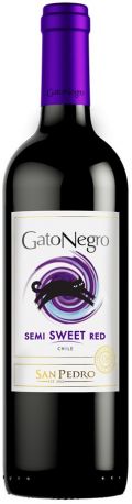 Вино San Pedro, "Gato Negro" Semi-Sweet Red