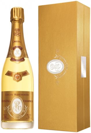 Шампанское Cristal AOC, 2002, gift box