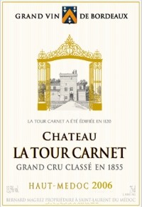Вино Chateau La Tour Carnet Grand Cru Classe, Haut-Medoc AOC, 2007 - Фото 2