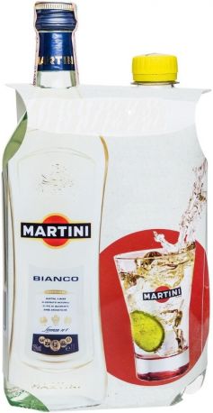 Вермут "Martini" Bianco with tonic, 1 л - Фото 1