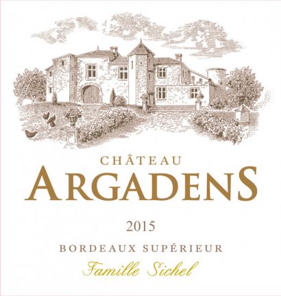 Вино Sichel, "Chateau Argadens" Rouge, Bordeaux Superieur AOC, 2015 - Фото 2