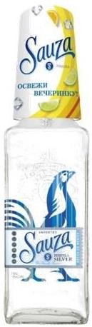 Текила "Sauza" Silver, with glass, 0.5 л