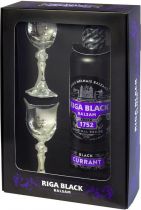 Ликер Riga Black Balsam Currant, gift box with 2 glass, 0.5 л Ликер Riga Black Balsam Currant, gift box with 2 glass, 0.5 л
