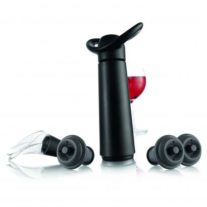 Подарочный набор для хранения вина черный (5 ед.), Vacu Vin - Фото 2