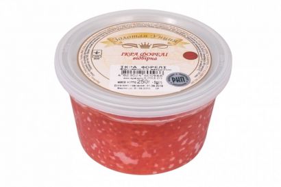 Красная икра форели Золотая унция, 250г