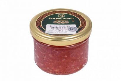 Красная икра кижуча Красное Золото, 200г