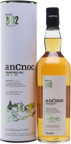 Виски "An Cnoc" Vintage, 2002, in tube, 0.7 л