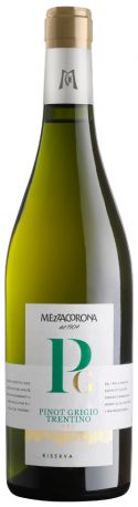 Вино Mezzacorona, Pinot Grigio Riserva, Trentino DOC, 2016