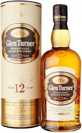 Виски "Glen Turner" 12 Years Old, in tube, 0.7 л