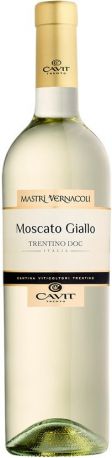 Вино "Mastri Vernacoli" Moscato Giallo, Trentino DOC, 2018