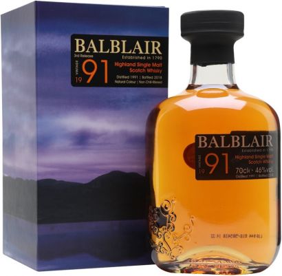 Виски "Balblair", 1991, gift box, 0.7 л