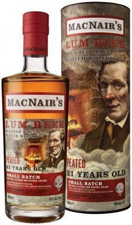 Виски "MacNair's" 21 Years Old Lum Reek, in tube, 0.7 л