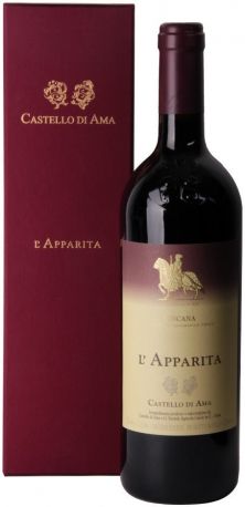 Вино Castello di Ama, Merlot IGT "l'Apparita", 2006, gift box