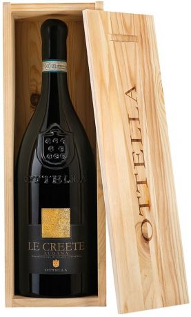 Вино Azienda Agricola Ottella, "Le Creete", Lugana DOC, 2018, wooden box, 1.5 л