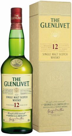 Виски The Glenlivet 12 years, with box, 0.7 л - Фото 1