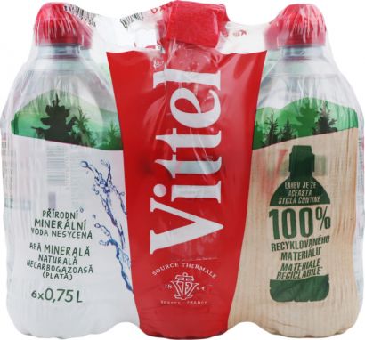 Упаковка минеральной негазированной воды Vittel Sport 0.75 л х 6 бутылок - Фото 2