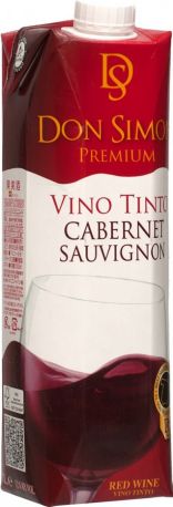 Вино "Don Simon" Premium Cabernet Sauvignon, Tetra Pak, 1 л