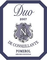 Вино "Duo de Conseillante", Pomerol AOC, 2007 - Фото 2