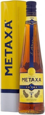 Бренди "Metaxa" 5*, metal box, 0.7 л - Фото 1