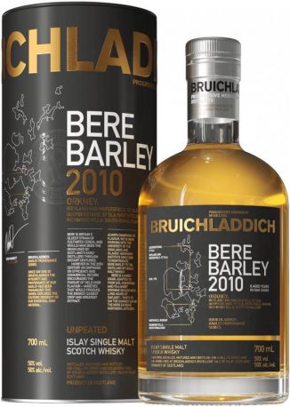 Виски Bruichladdich, Bere Barley, 2010, in tube, 0.7 л
